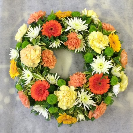 Orange & Cream Wreath Ring