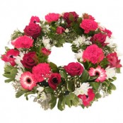 Rose & Carnation Wreath